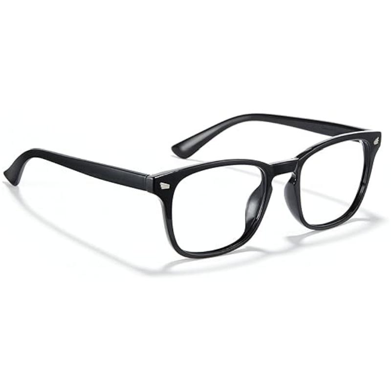 Blu-ray Glasses, Computer Gaming TV Phone Glasses for Men & Women, Fashion Fake Eyeglasses, Retro Round Computer Glasses