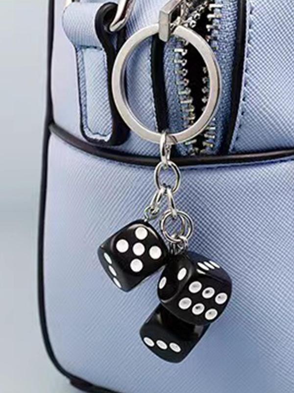 Creative Trendy Dice Shaped Keychain,  Fashion Keychain for Men & Women for Party, Daily Clothing Decor, Trendy All-match & Exquisite Keychain for Birthday Gift