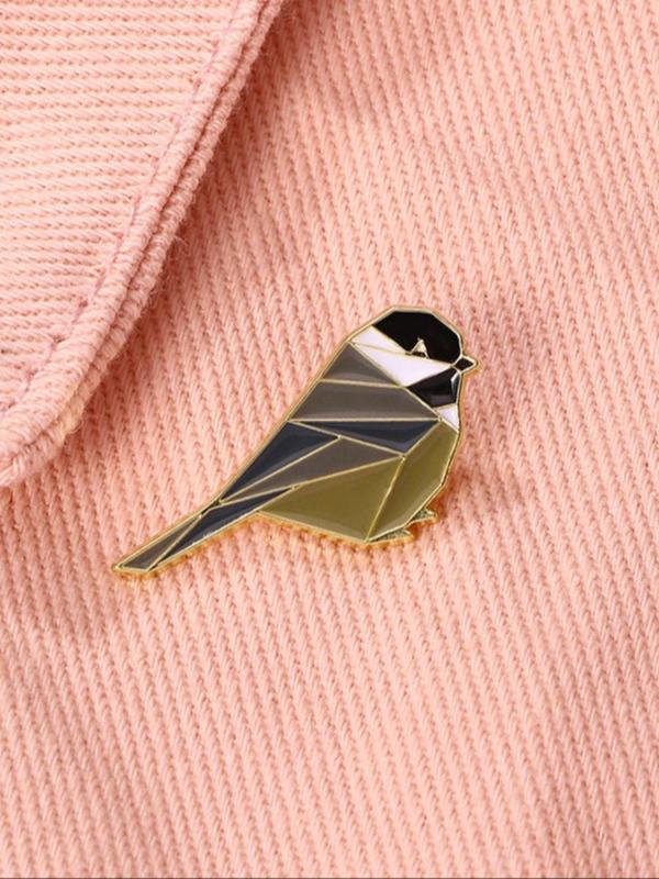  Cartoon Dove Design Brooch, Cute Animal Design Alloy Badge, Clothes Accessories for Women & Men