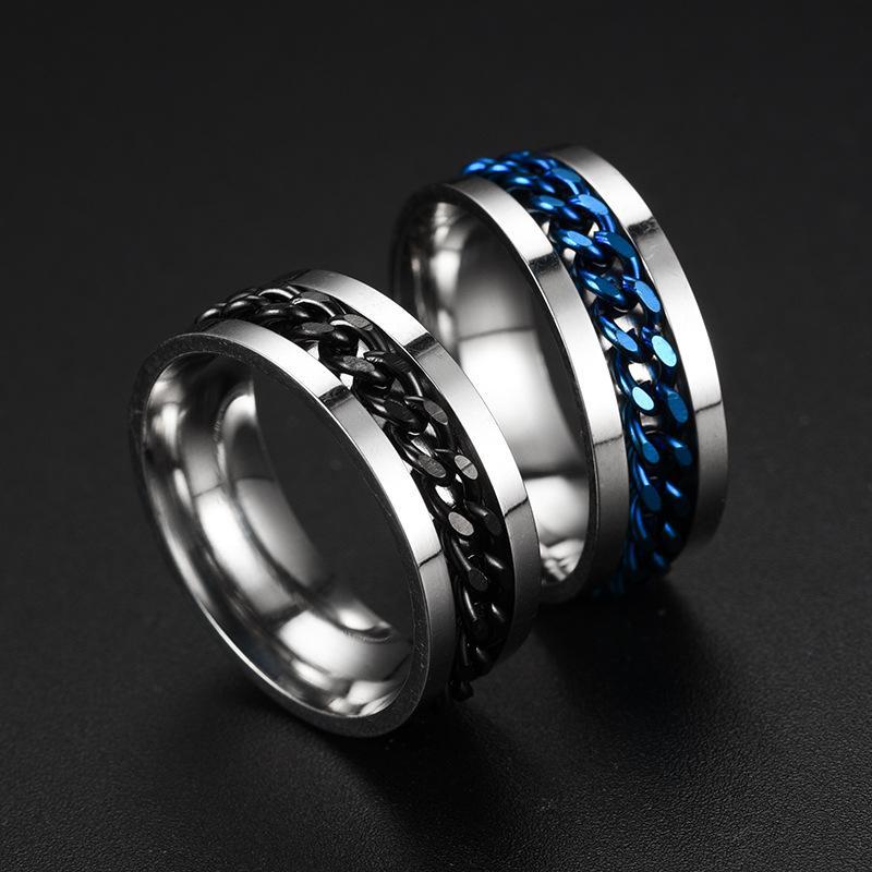 UJ Fashion Stainless Steel Hip-Hop Ring For Man&Woman, Miami Hip-Hop Couple Gift