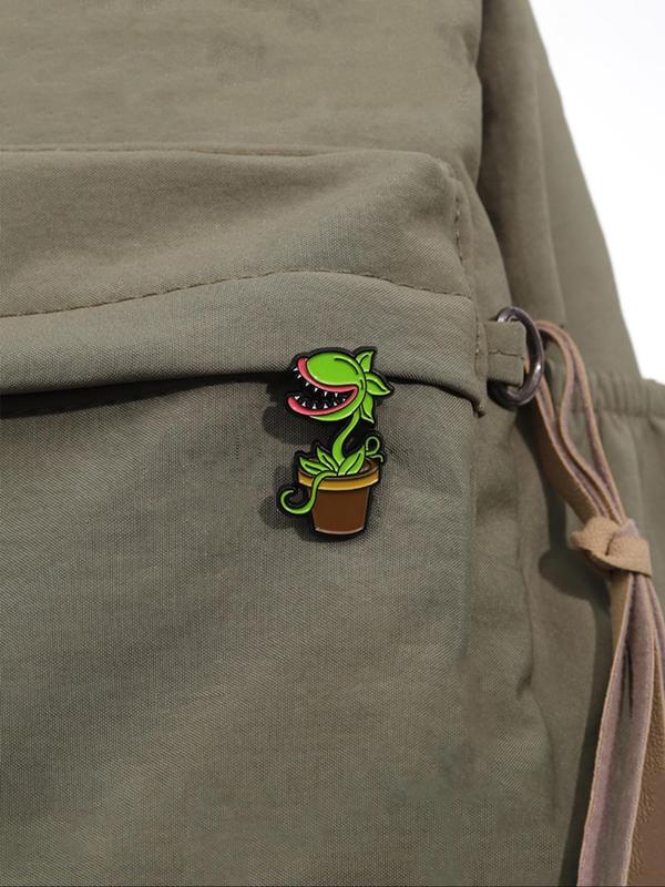 Creative Plant Design Brooch, Cute Cartoon Plant Brooch, Fashion Accessories for Men & Women, Trendy All-match & Exquisite Brooch for Birthday Gift