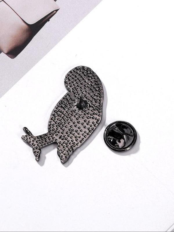  Cartoon Dove Design Brooch, Cute Animal Design Alloy Badge, Clothes Accessories for Women & Men