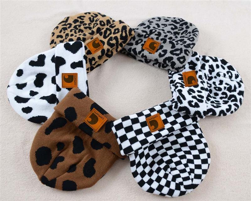 Winter Fashion Made Easy COW Leopard Beanie Combines Cozy Comfort anoTrendy Style for Successful Ski and SnowAdventures!