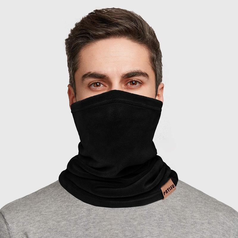 Winter Neck Warmer Gaiter Fleece Neck Cover Cotton Balaclava Windproof Face Cover Mask for Women Men