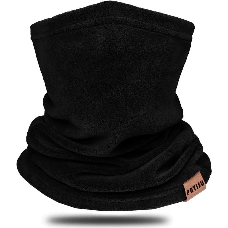 Winter Neck Warmer Gaiter Fleece Neck Cover Cotton Balaclava Windproof Face Cover Mask for Women Men