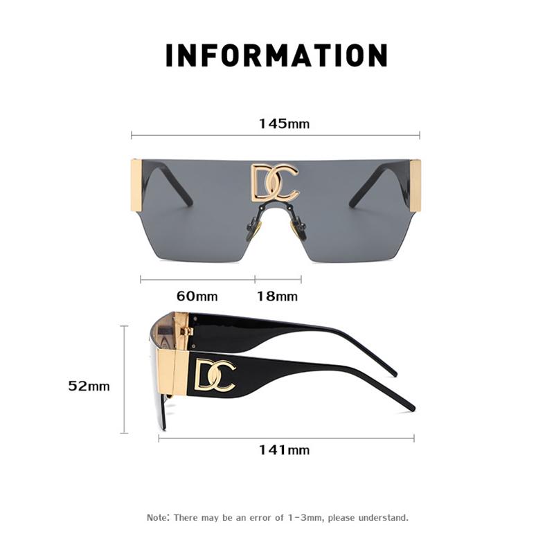 2024 Vintage Luxury Designer Square Sunglasses For Men Women Fashion Trendy Punk Sun Glasses Ladies Gradient Shades Gafas UV400