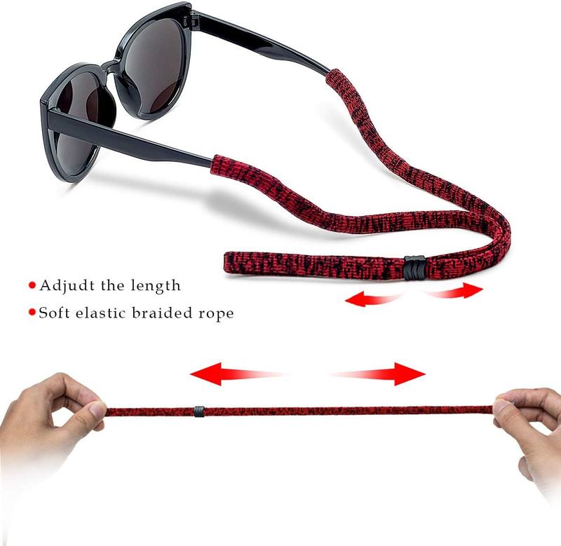 Glasses Strap (Pack of 6) Adjustable Eyeglasses Strap Sunglass Holder Strap Men Women