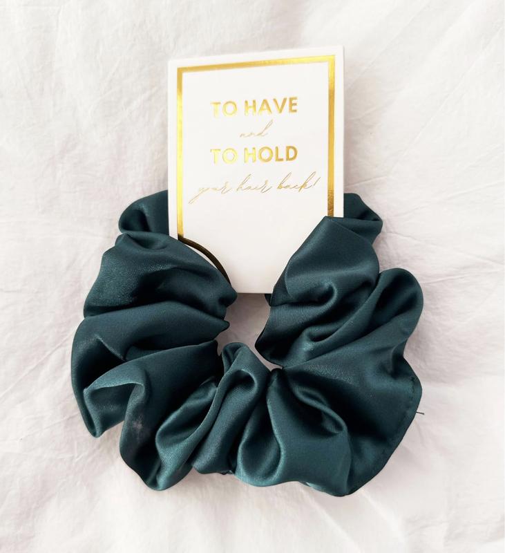 Silk Satin Hair Scrunchie Formal Elegant Hair Up Hair Down (GRACE)