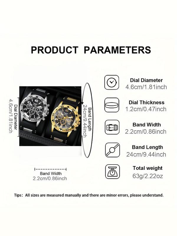 Men's Casual Fashion Round Dial Analog Quartz Watch, Fashion Watch for Party, Daily Decor, Trendy All-match & Exquisite Watch for Birthday Gift, without Box