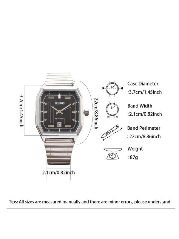 Men's Business Round Dial Analog Quartz Watch, Fashion Watch for Party, Daily Clothing Decor, Trendy All-match & Exquisite Watch for Birthday Gift with Box