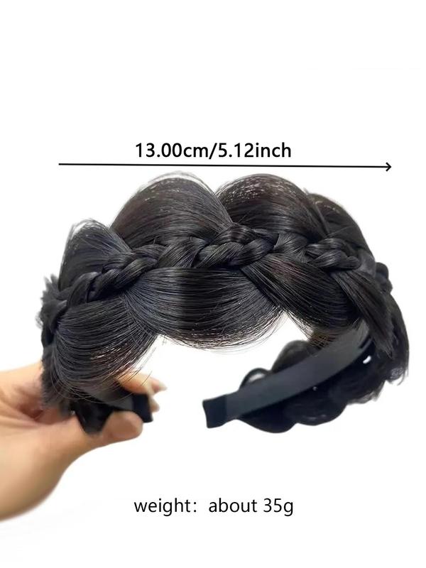 Women's Elegant Braided Headband, Trendy Gorgeous Natural Braided Headband, Chic All-match Hair Accessories for Hairstyle Decor, Fall Outfits, Earthtone Fall Freshness