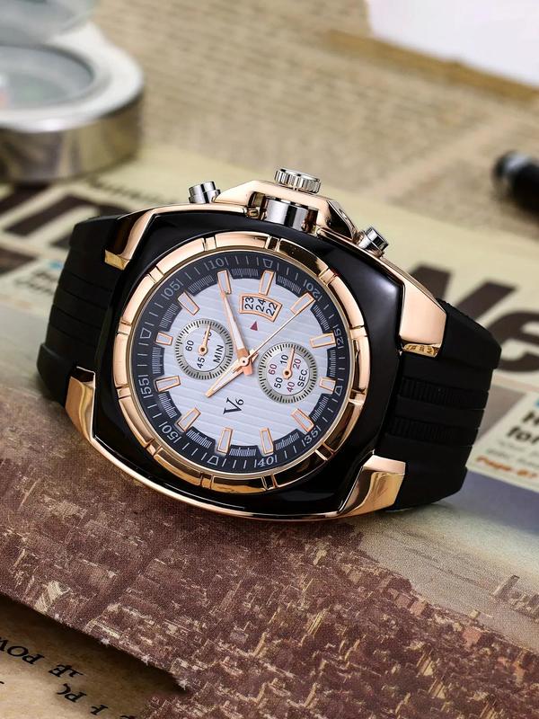 Men's Classic Round Dial Business Quartz Watch, Outdoor Sports Multi-function Wristwatch, Gift for Men Family, Gifts without Box