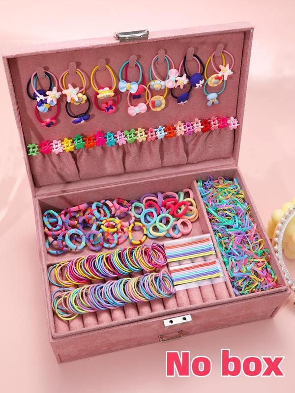 Women's Colorful Hair Accessories Set, Including Bow & Flower & Starfish & Rabbit Decor Hair Ties, Hair Claws, Hair Pins, Cute Hair Accessories for Women