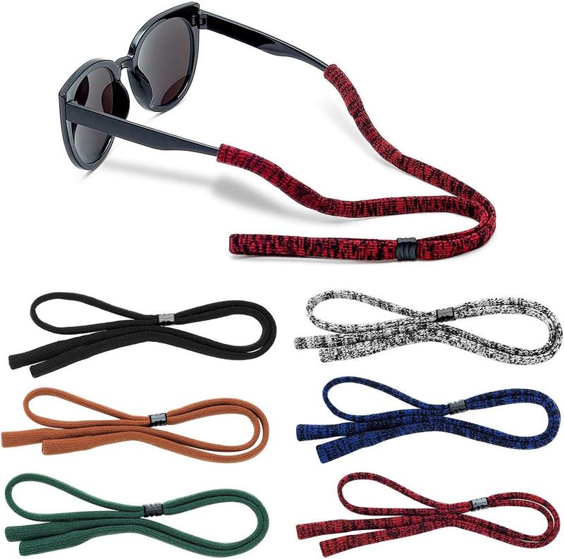 Glasses Strap (Pack of 6) Adjustable Eyeglasses Strap Sunglass Holder Strap Men Women