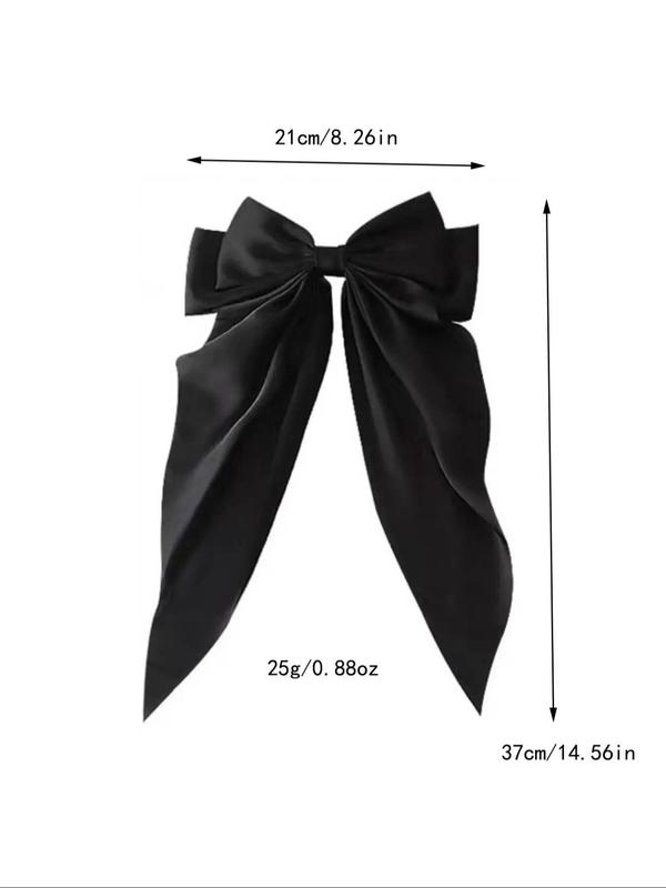 Random Color Cute Bowknot Design Hair Clip, Elegant Hair Accessories for Women & Girls, Minimalist Headwear Suitable for Thick Hair