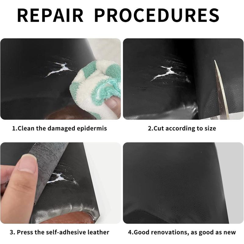 Leather Repair Patch, 17X79 inch Self Adhesive Leather Repair, Large Leather Repair Tape for Couches, Furniture, Car Seats, Cabinets, Wall, Handbags