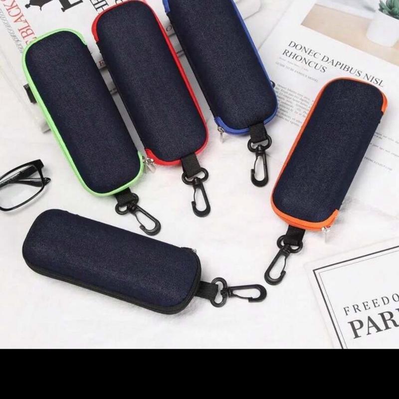 Trendy Hard Glasses Case - Portable Zipper Sunglasses Storage Box for Men Women Students black color