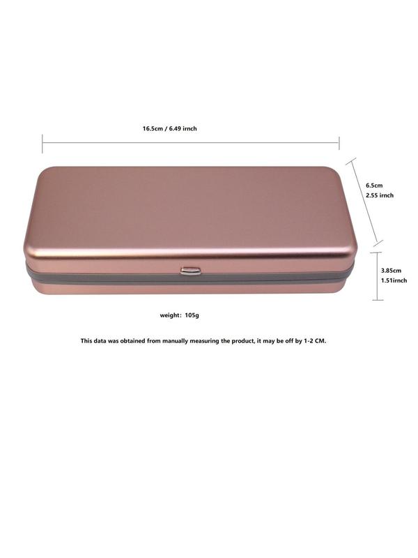 Portable Aluminum Glasses Case, Minimalist Plain Color Sunglasses Storage Box, Multifunctional Glasses Organizer for Travel & Daily Use