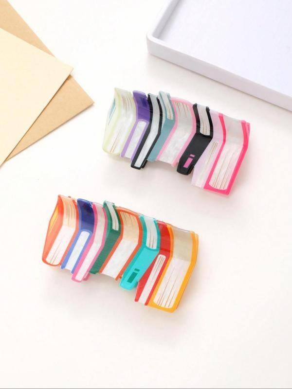 Book Pattern Hair Claw, Stylish Hair Clips for Ladies & Girls, Simple Elegant Headwear Perfect for Thick Hair, Trendy Hair Accessories for Everyday Wear