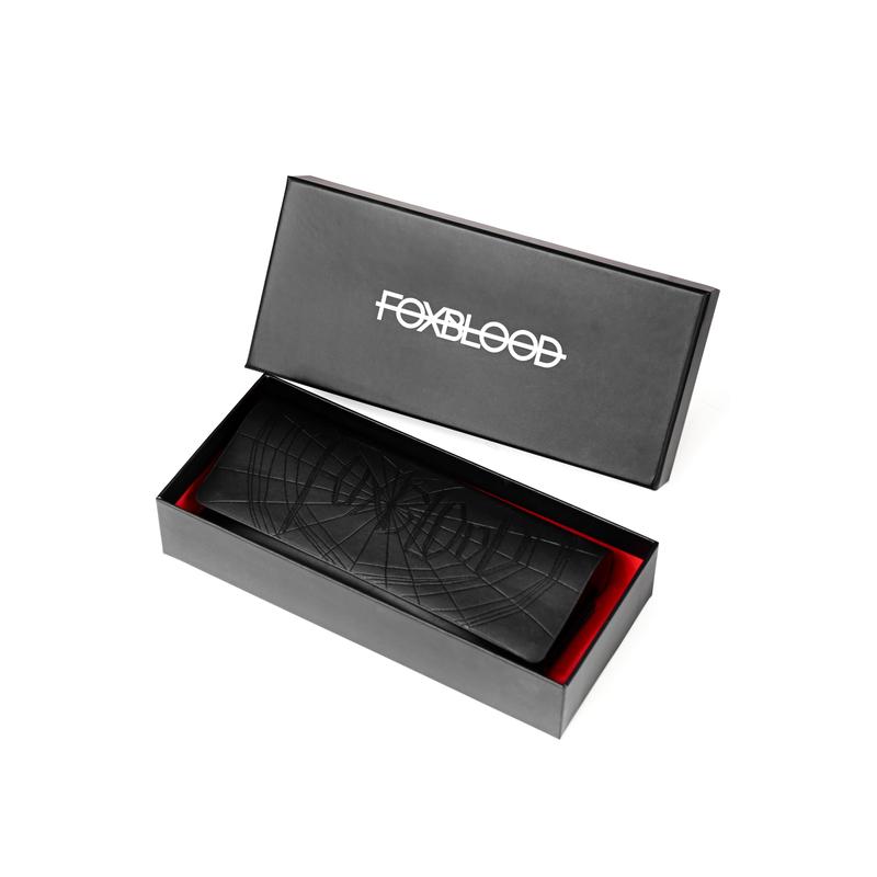 FOXBLOOD Goth Vegan Leather Signature Sunglasses Case