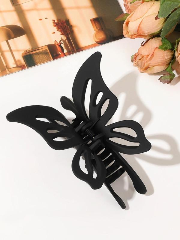 Butterfly Design Hair Claw, Casual and Versatile Hair Accessories for Women, Minimalist Headwear Suitable for Thick Hair