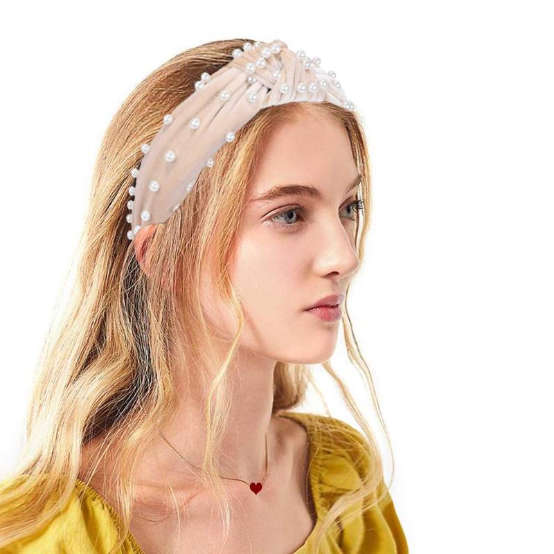 2count Headbands for Women, Bow Knotted Wide Headband,Hair Band Fashion Elastic Hair Accessories for Women