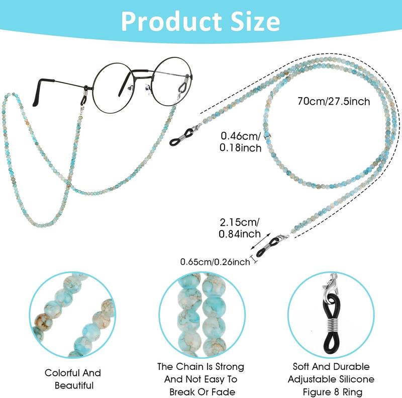 Stylish Eyeglass Chain,  Crystal Chains Beaded Sunglass Chain Women Eyewear Retainer Chain Around  Wear