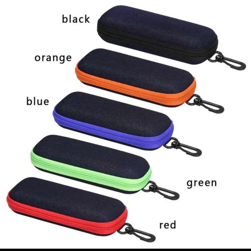 Trendy Hard Glasses Case - Portable Zipper Sunglasses Storage Box for Men Women Students black color