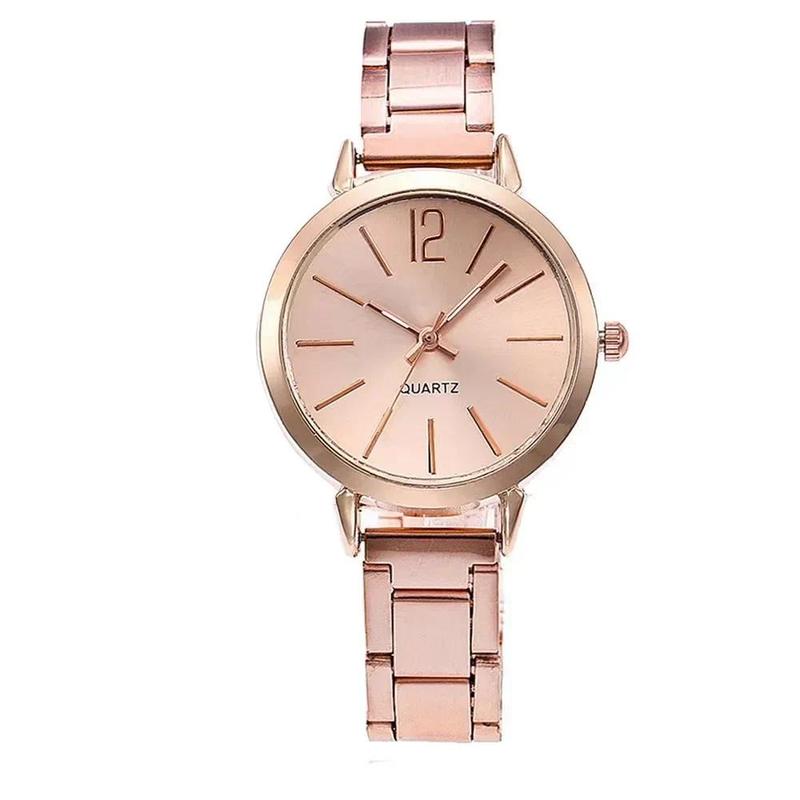 Ladies Fashion Simple Digital Alloy with Quartz Watch Bracelet 2pcs Set Luxury Women Simple Dial Ladies Watches Reloj Mujer