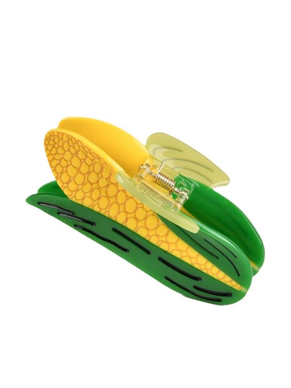 Cute Corn Design Hair Claw, Novelty Claw Clip, Acetate Hair Claw, Fashionable Hair Accessories for Women & Girls