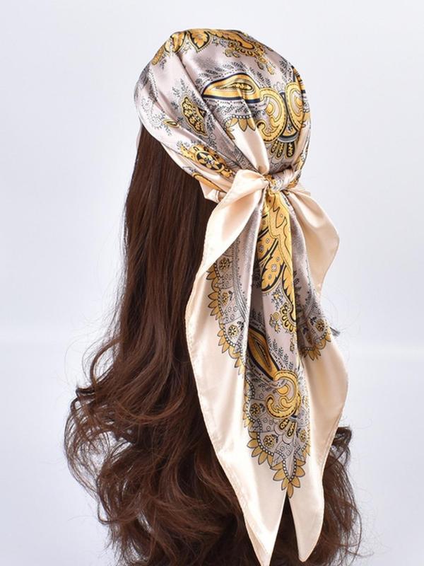 Women's Elegant Scarf Print Hair Band, Boho Style Hair Band for Women & Girls, Fashion Hair Accessories for Party, Daily Clothing Decor