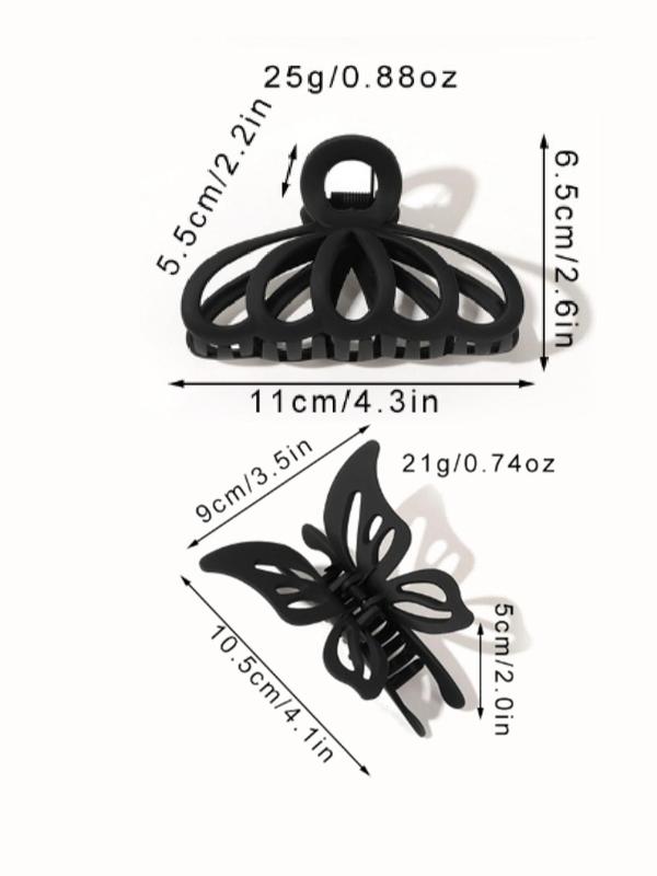 Butterfly Design Hair Claw, Casual and Versatile Hair Accessories for Women, Minimalist Headwear Suitable for Thick Hair