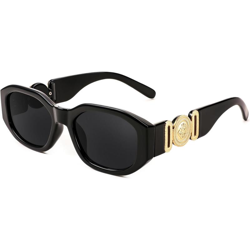 Retro Trendy Rectangle Sunglasses Women Men Vintage 90s Small Narrow Square Sunglasses B2322