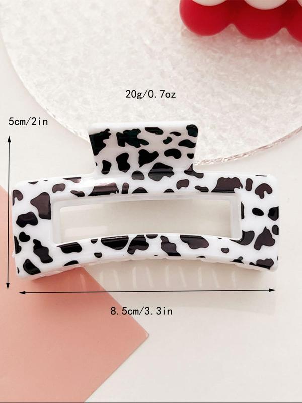 Cute Cow Print Hair Claw for Women, Fashion Y2k Hair Claw Clip for Women & Girls, Cute Hair Accessories for Party, Daily Clothing Decor