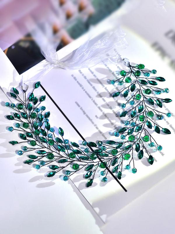 Elegant Rhinestone Decorated Bridal Headband, Exquisite Trendy Bridal Headwear, Fashionable Wedding Party Hair Accessories for Women