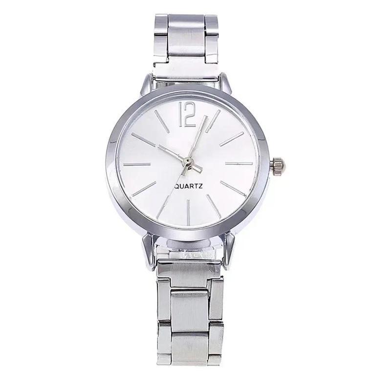 Ladies Fashion Simple Digital Alloy with Quartz Watch Bracelet 2pcs Set Luxury Women Simple Dial Ladies Watches Reloj Mujer