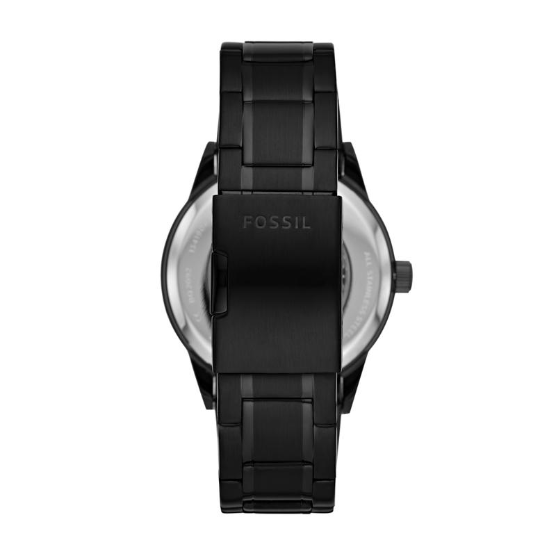 Fossil Men's Flynn Automatic, Black-Tone Stainless Steel Watch