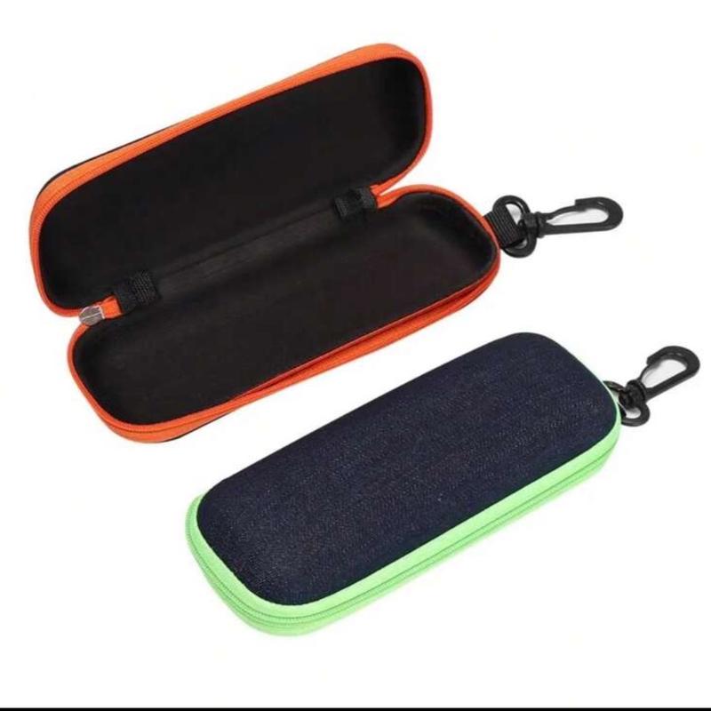 Trendy Hard Glasses Case - Portable Zipper Sunglasses Storage Box for Men Women Students black color