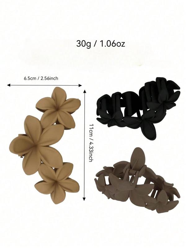 Flower Design Hair Claws Set, Elegant Hair Accessories for Women & Girls, Minimalist Headwear Suitable for Thick Hair, Fashion Hair Accessories for Party, Daily Clothing Decor